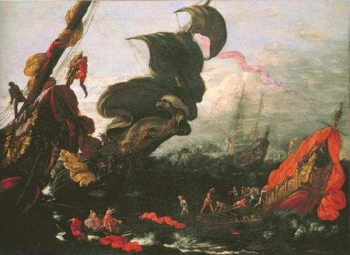 Agostino Tassi Naufragio della flotta di Enea oil painting image